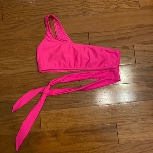 hot pink bathing suit top!